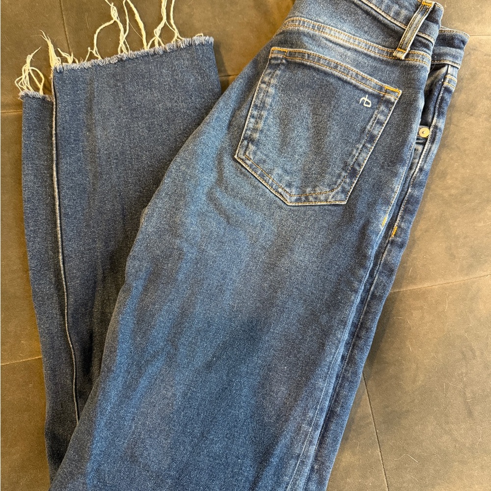 rag & bone Harlow Mid Rise Straight Jeans